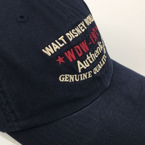 Walt Disney World 1971 Authentic Quality Goods cotton navy baseball cap hat - Picture 9 of 14
